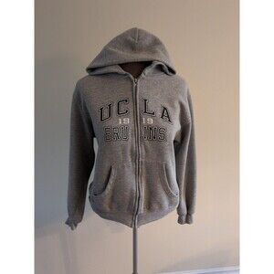 90s Vintage UCLA JanSport Full Zip Hoodie Gray LG See Measurements